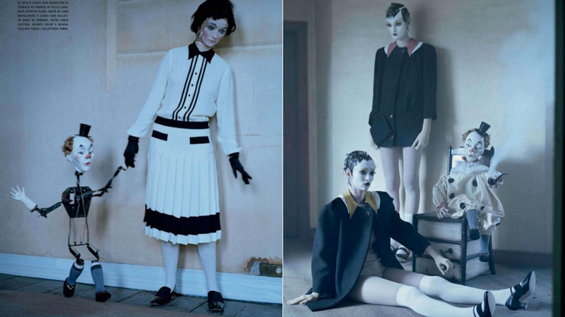 Illustration for article titled Dreamy New Vogue Italia Editorial Features Puppets